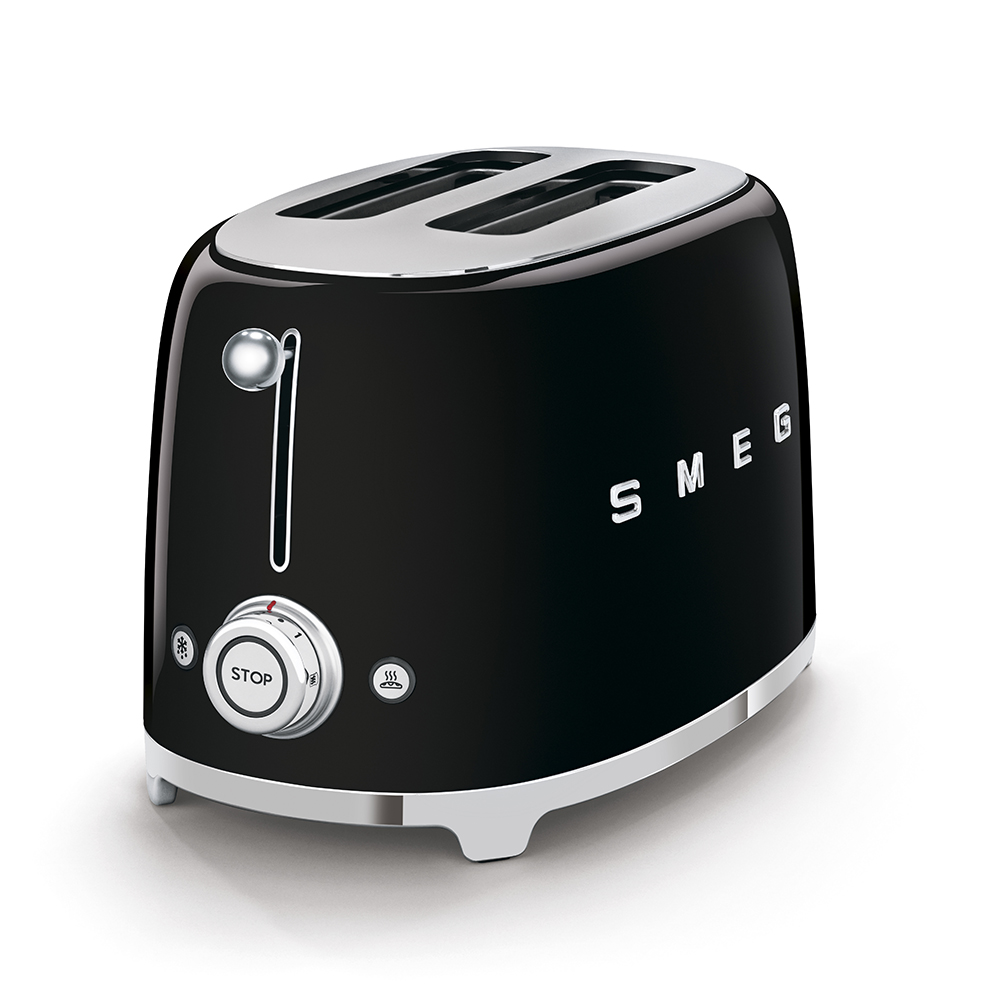 SMEG Broodrooster Zwart - 2 Toast - Afbeelding 2