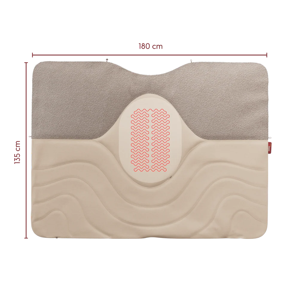 Stoov Warmtedeken Huge   Hug³   |   Woolly Beige - Afbeelding 8