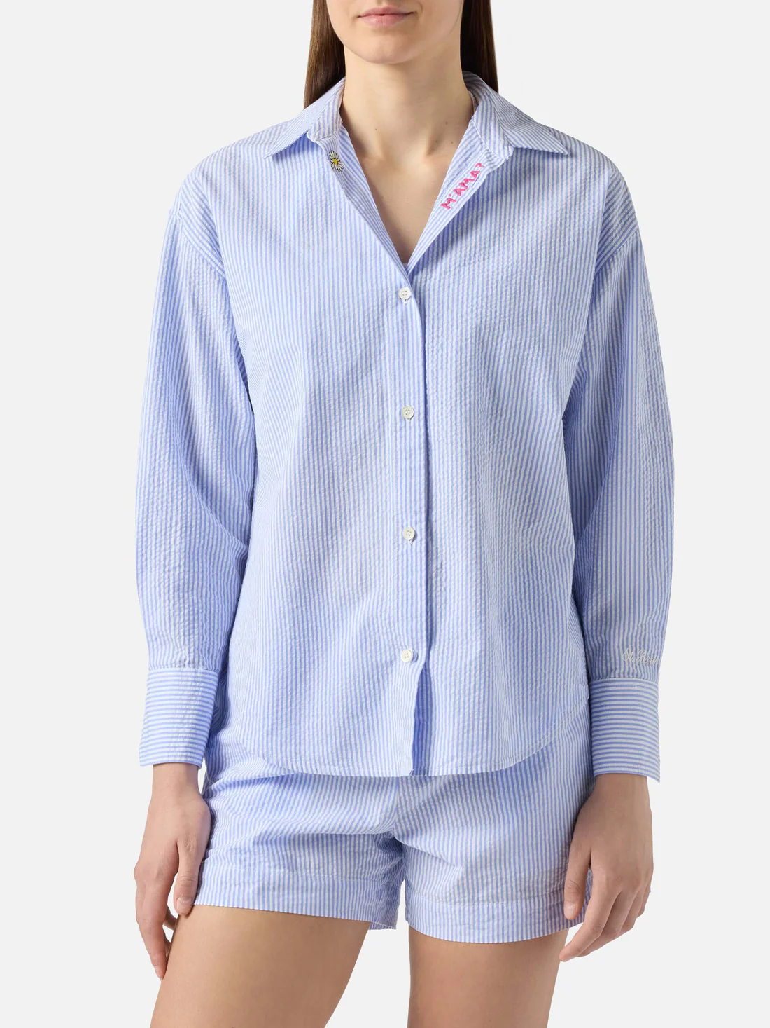 Saint Barth MC2 Cristal shirt Light blue