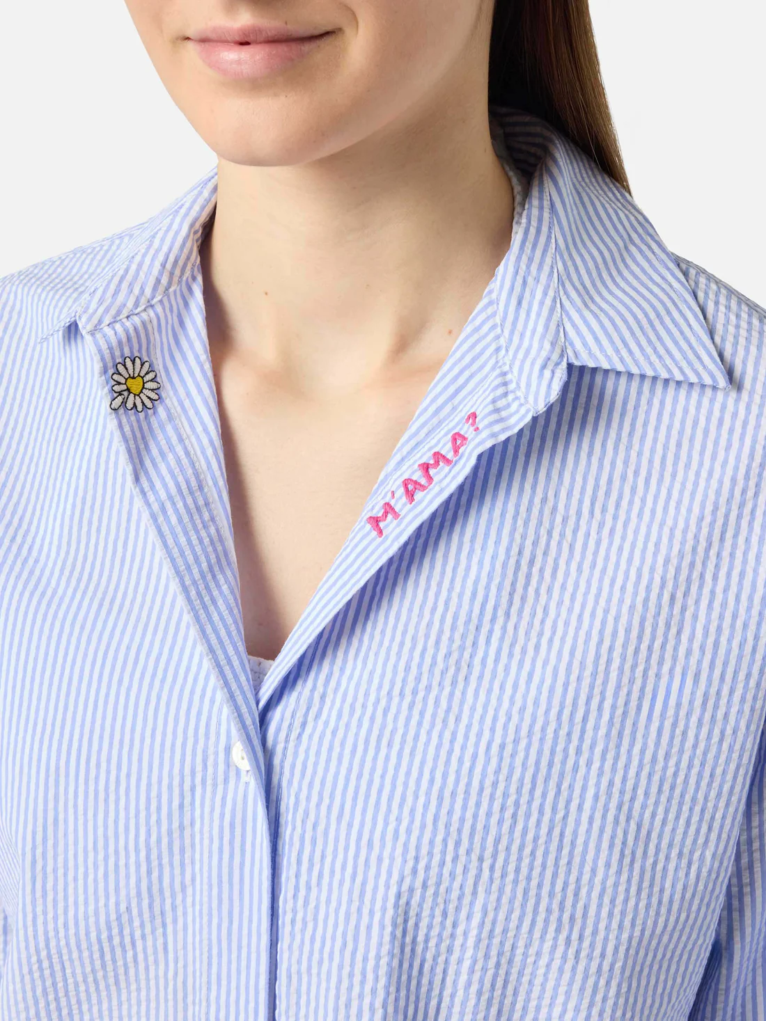 Saint Barth MC2 Cristal shirt Light blue - Afbeelding 2