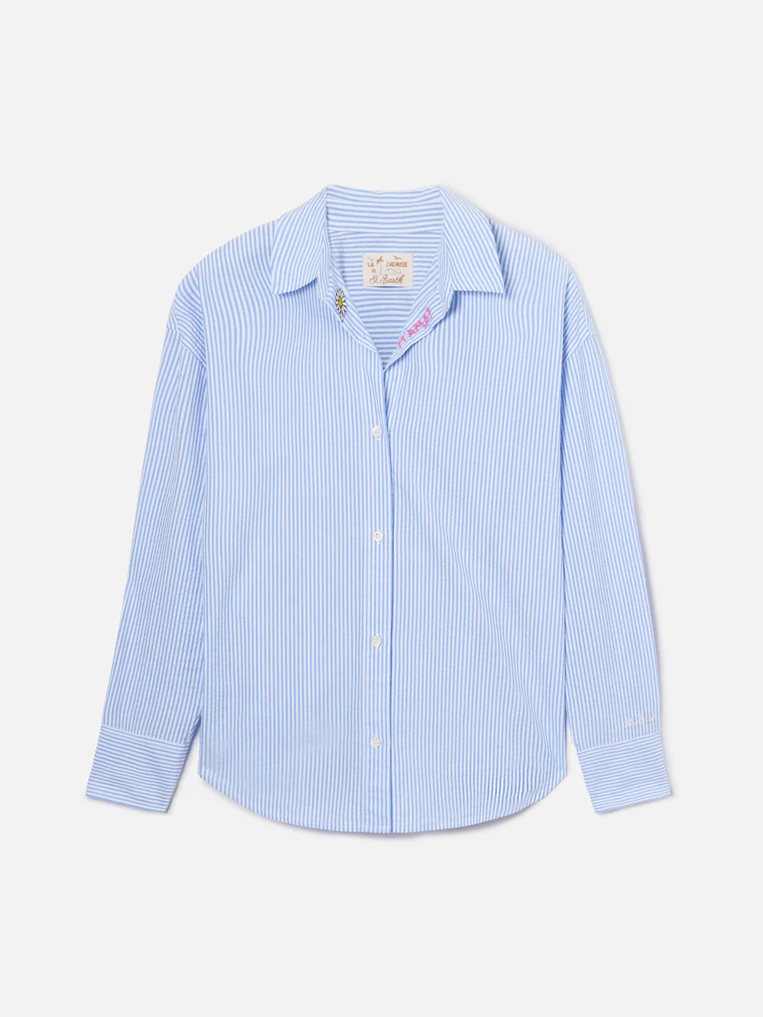 Saint Barth MC2 Cristal shirt Light blue - Afbeelding 5