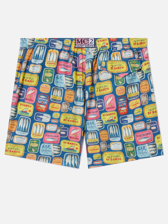 Saint Barth MC2 swim shorts sardine tins print - Afbeelding 2