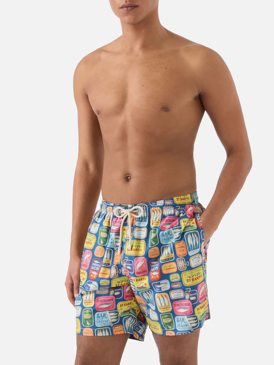 Saint Barth MC2 swim shorts sardine tins print - Afbeelding 3