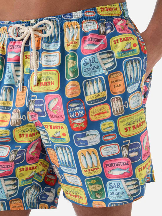 Saint Barth MC2 swim shorts sardine tins print - Afbeelding 4