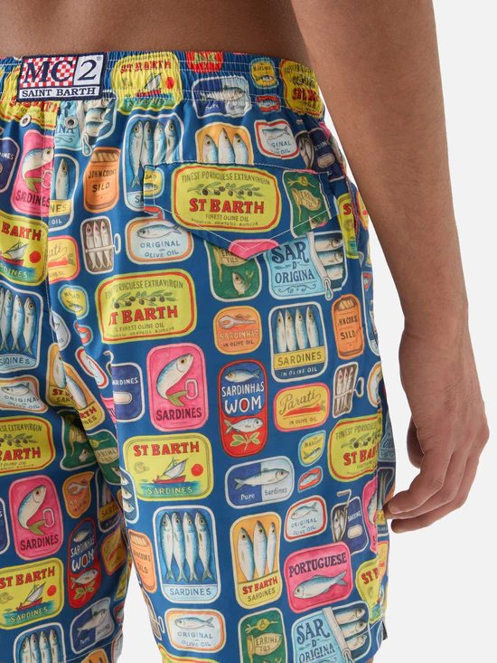 Saint Barth MC2 swim shorts sardine tins print - Afbeelding 5