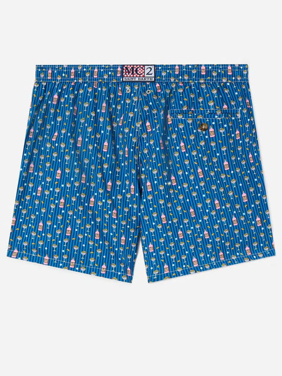 Saint Barth MC2 swim shorts stripes/cocktail print - Afbeelding 2