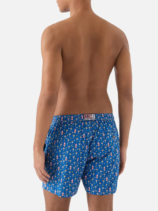 Saint Barth MC2 swim shorts stripes/cocktail print - Afbeelding 5