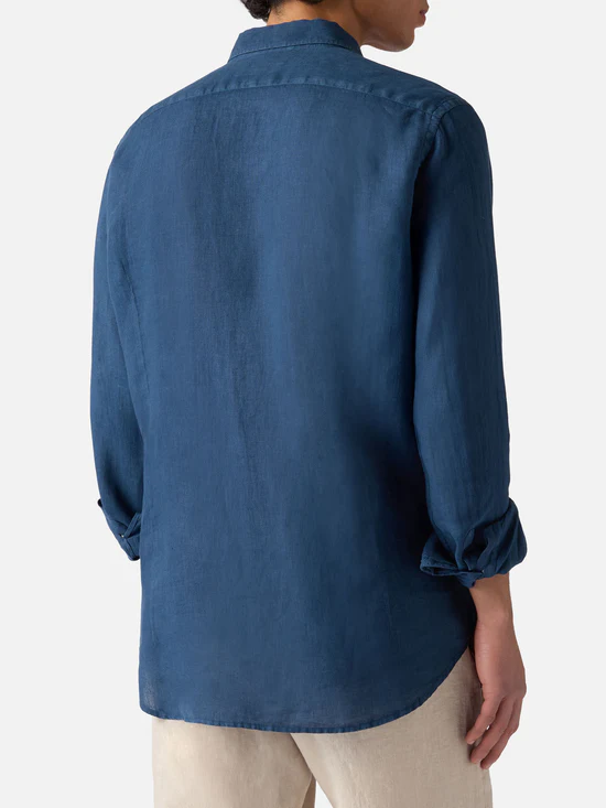 Saint Barth MC2 Linen shirt Pamplona  Navy blue - Afbeelding 2
