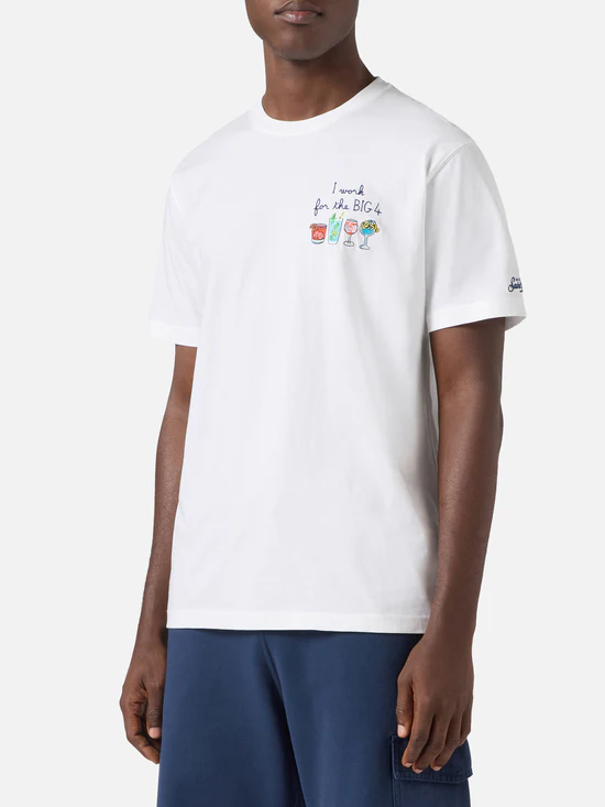 Saint Barth MC2 Portofino T-shirt Big Four - Afbeelding 3