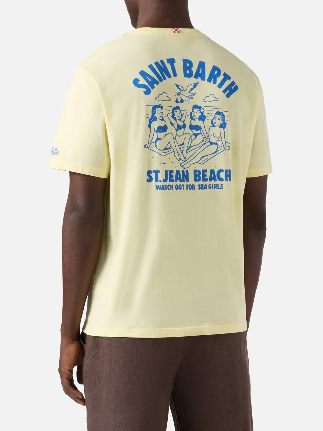 Saint Barth MC2 Yellow Portland t-shirt with St. Jean Beach illustration - Afbeelding 4
