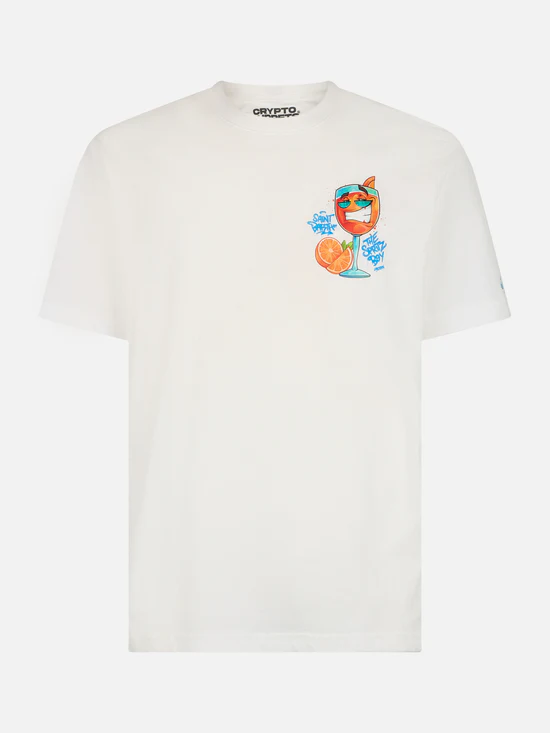 Saint Barth MC2  Man cotton t-shirt Spritz  - Afbeelding 4