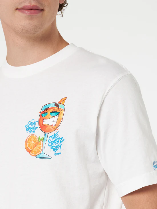 Saint Barth MC2  Man cotton t-shirt Spritz 