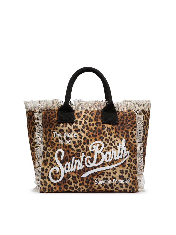 Saint Barth Vanity Tote Bag Leopard