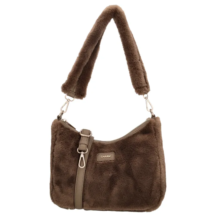 Charm London faux fur tas klein - Afbeelding 4
