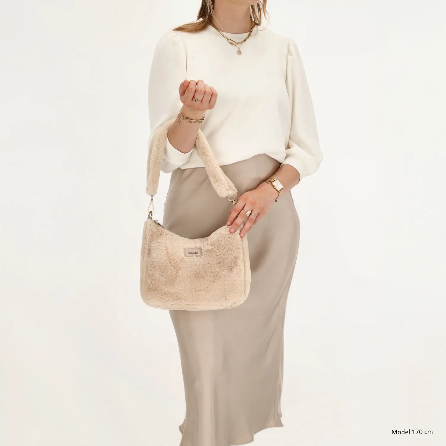 Charm London faux fur tas klein
