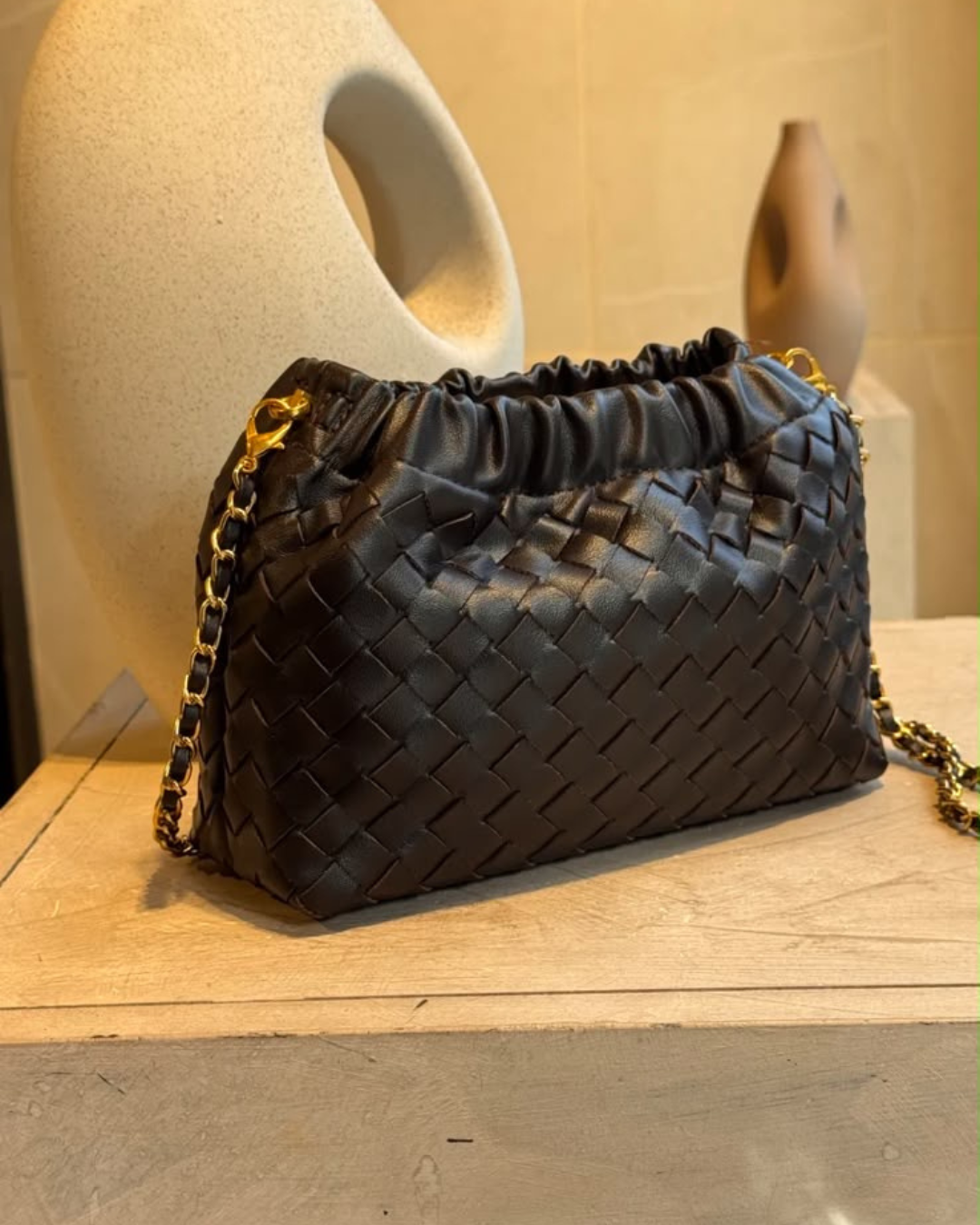 Gewoven Crossbody tas 