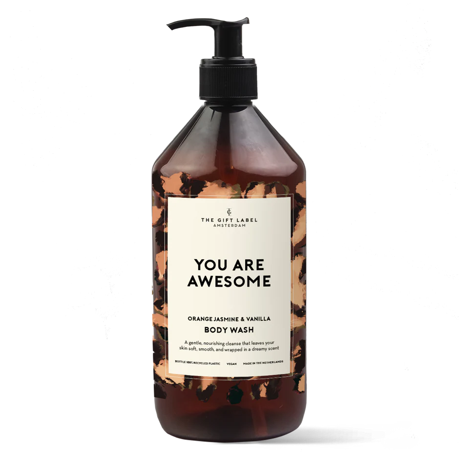 The Gift Label Body Wash 1000ml You Are Awesome