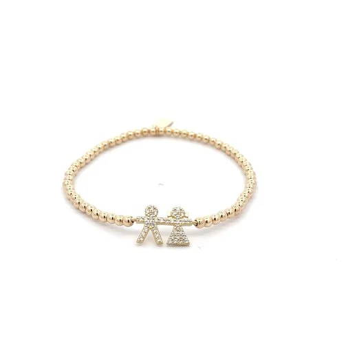 PScallme Boy girl gold coloured