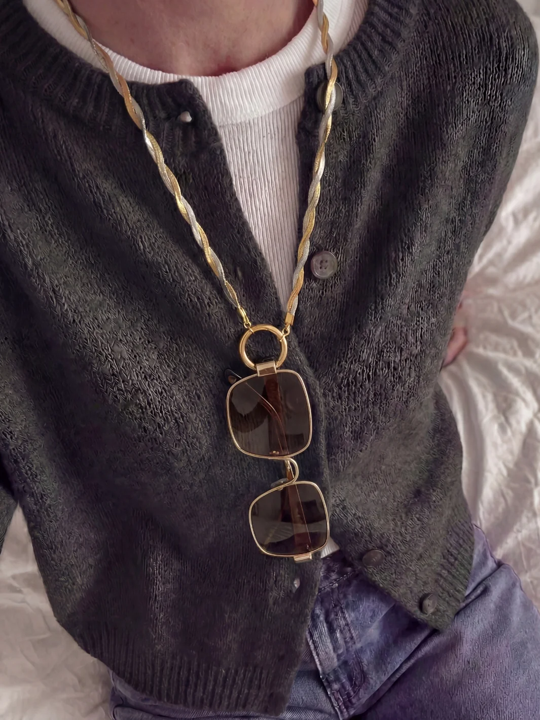 Sunny Cords Ring Edit | Braided Jane Zilver Goud  - Afbeelding 3