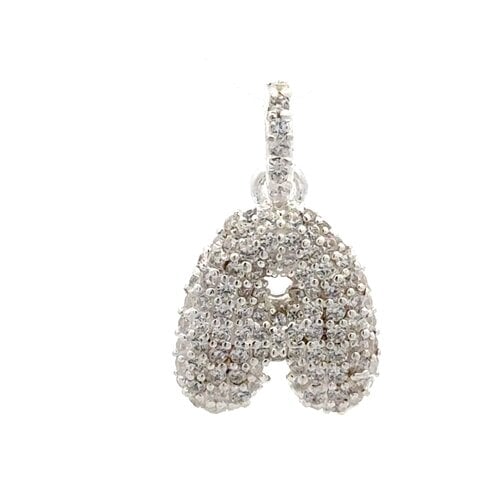 PScallme Charm - Letter puff silver