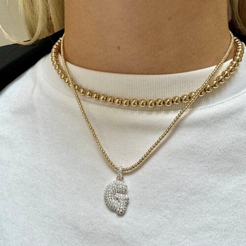 PScallme Charm - Letter puff silver - Afbeelding 2