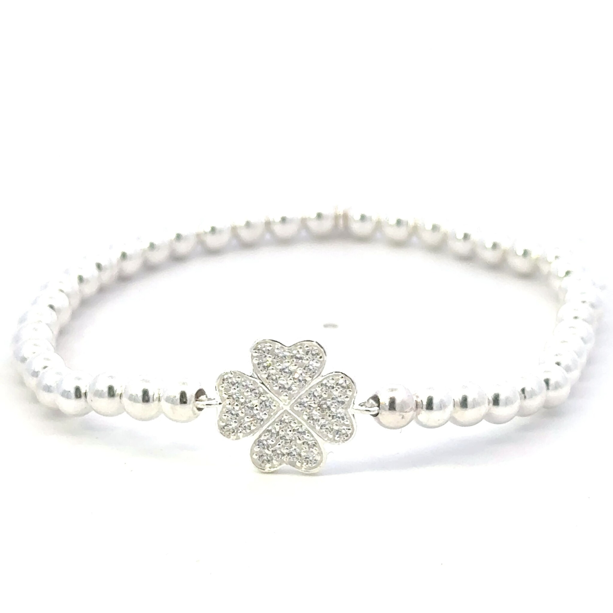 PScallme Clover lucky cc 4mm silver