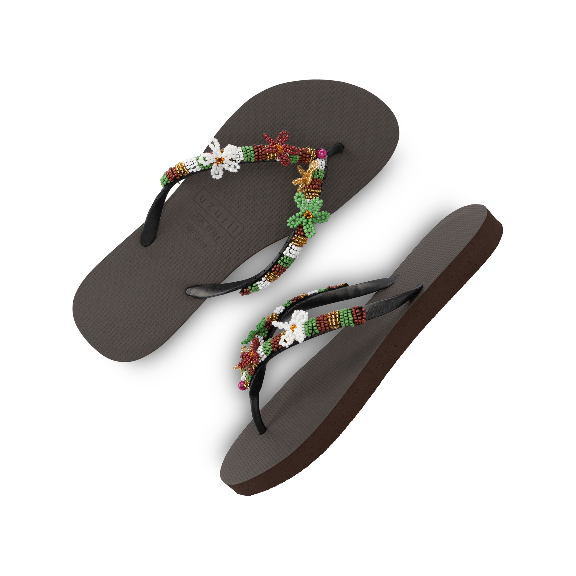 Uzurii Slippers Las Dalias Gold - Koffie