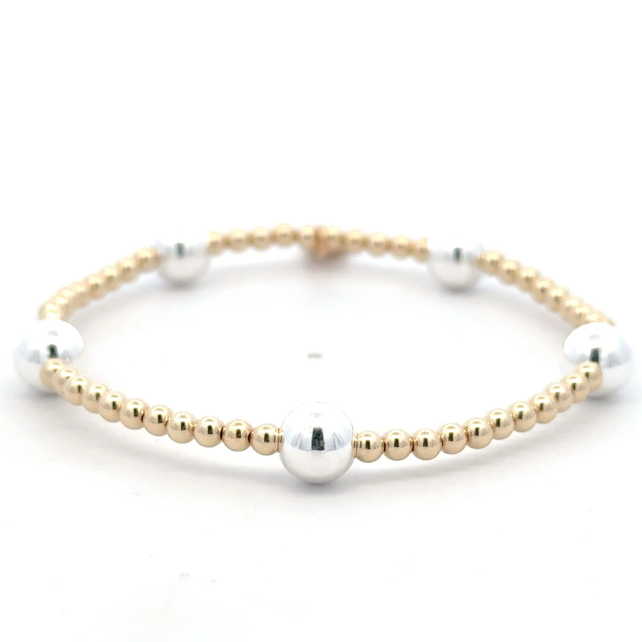 PScallme Dot 5 7mm silver - gold coloured