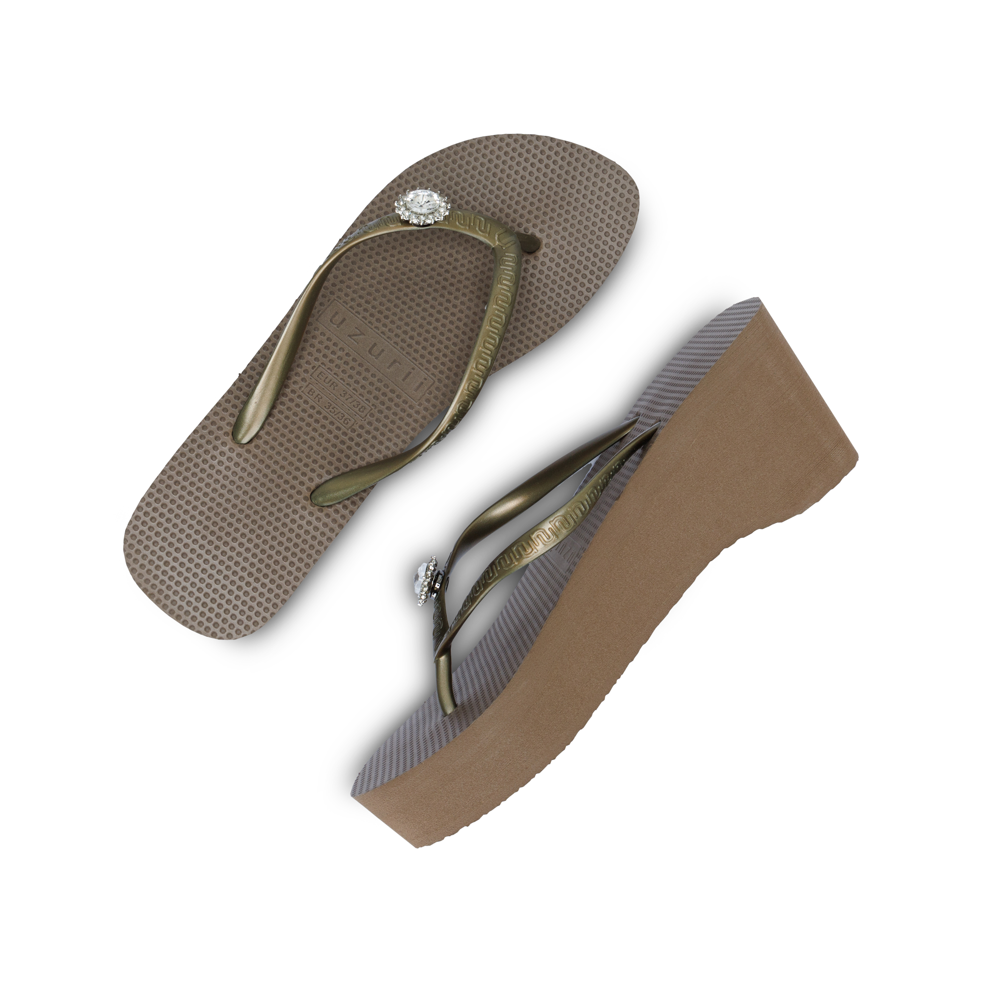 Uzurii Slippers Switch High Heel - Taupe - Afbeelding 5