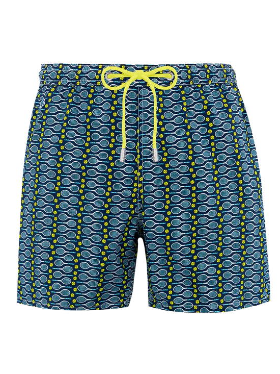 Saint Barth MC2 Man swim shorts tennis print