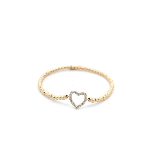 PScallme Heart cc gold coloured