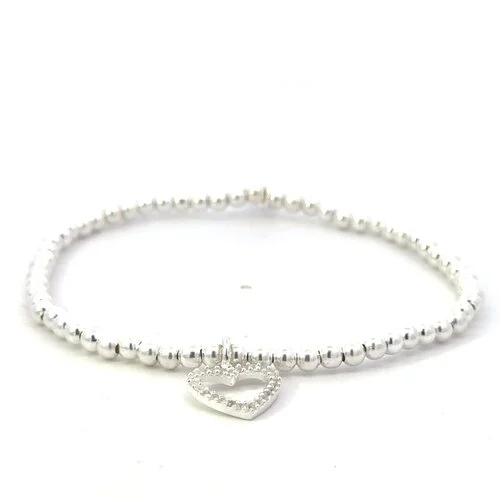 PScallme Heart cc hang silver