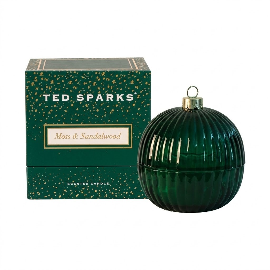 Ted Sparks Christmas Bauble Moss & Sandalwood - Afbeelding 3