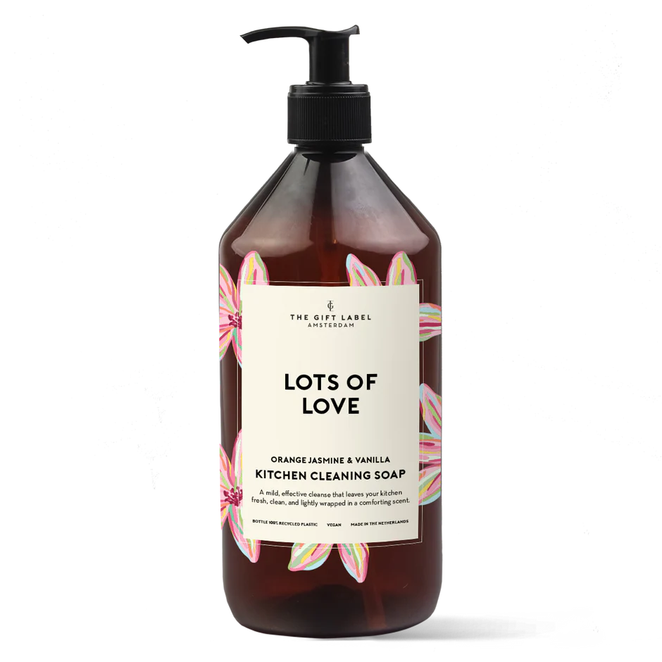 The Gift Label Kitchen Cleaning Soap 1000ml Lot's Of Love