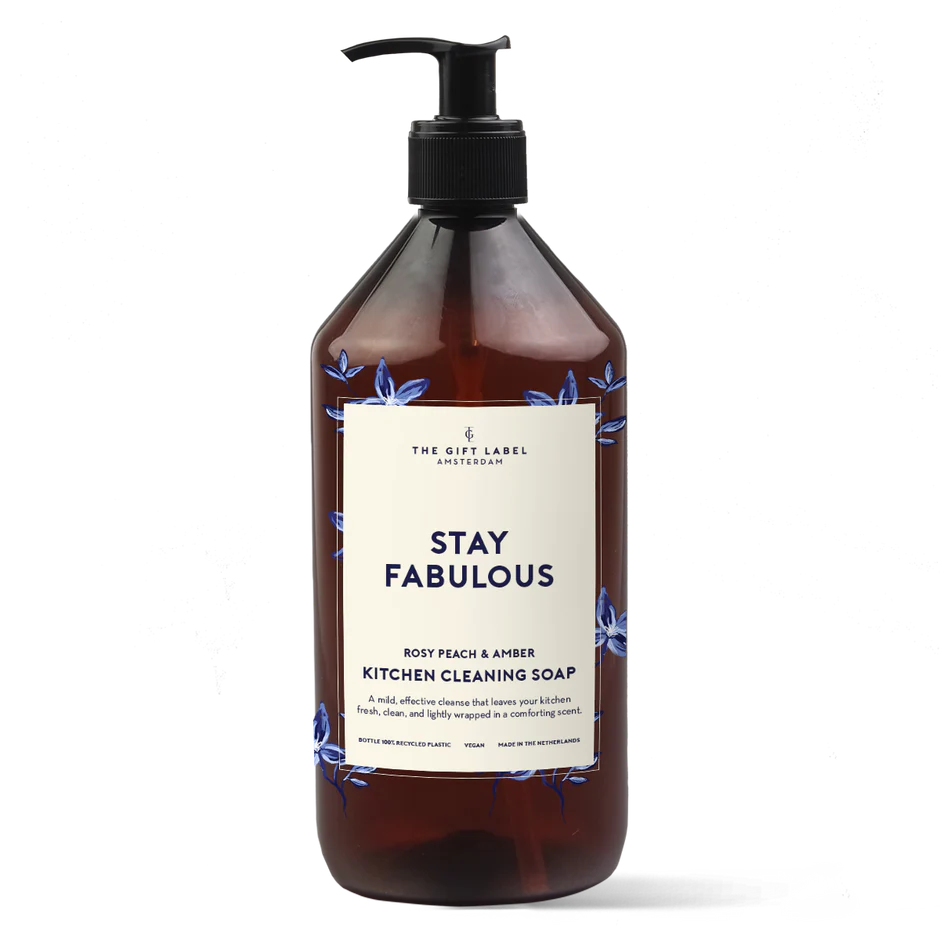 The Gift Label Kitchen Cleaning Soap 1000ml Stay Fabulous