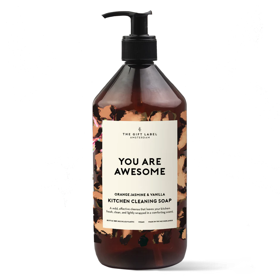 The Gift Label Kitchen Cleaning Soap You Are Awesome