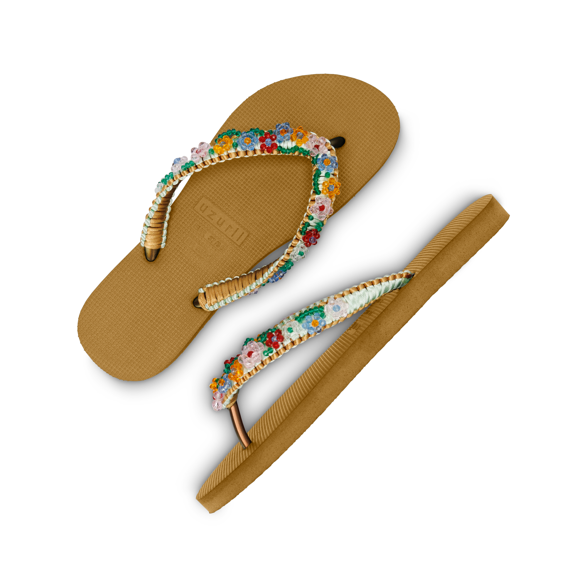 Uzurii Slippers Macrame Daisy - Ochre