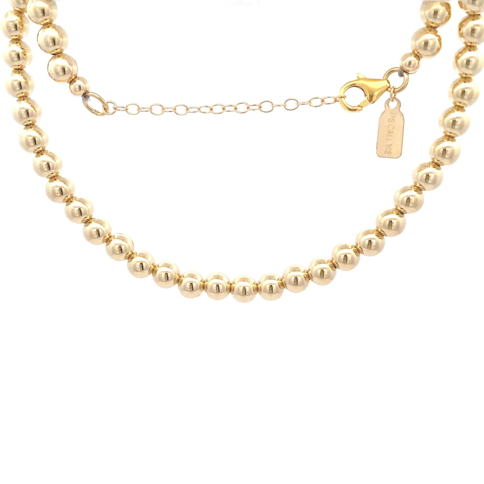 PScallme Necklace basic 6mm gold coloured