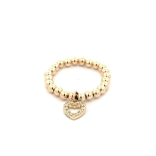 PScallme Ring gold coloured heart