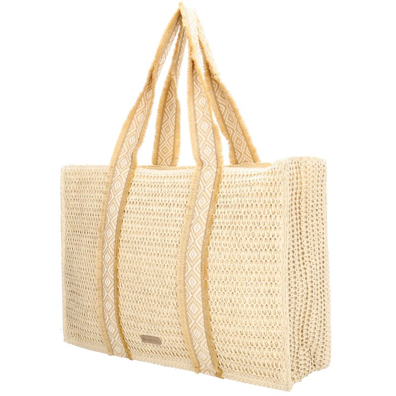 Beagles Tas Raffia Middel - Afbeelding 3