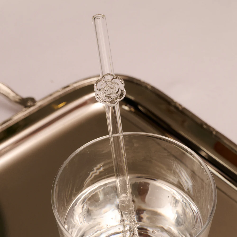 Lepelclub Rose Straws Set of Four