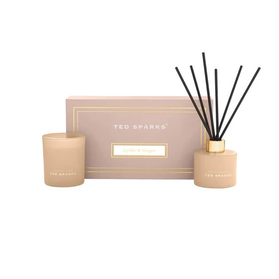 TED SPARKS - Candle & Diffuser Gift Set - Lychee & Ginger