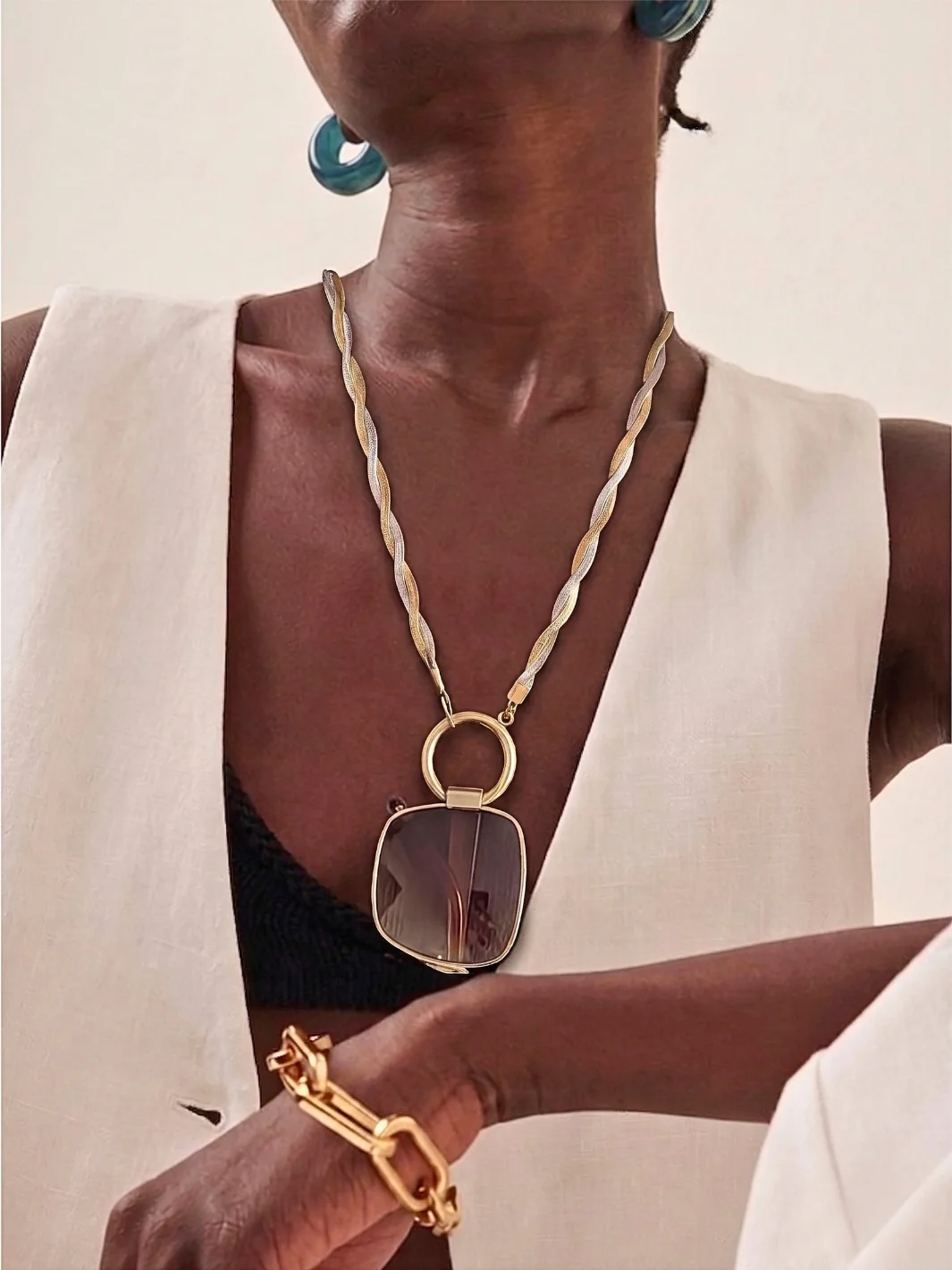 Sunny Cords Ring Edit | Braided Jane Zilver Goud 