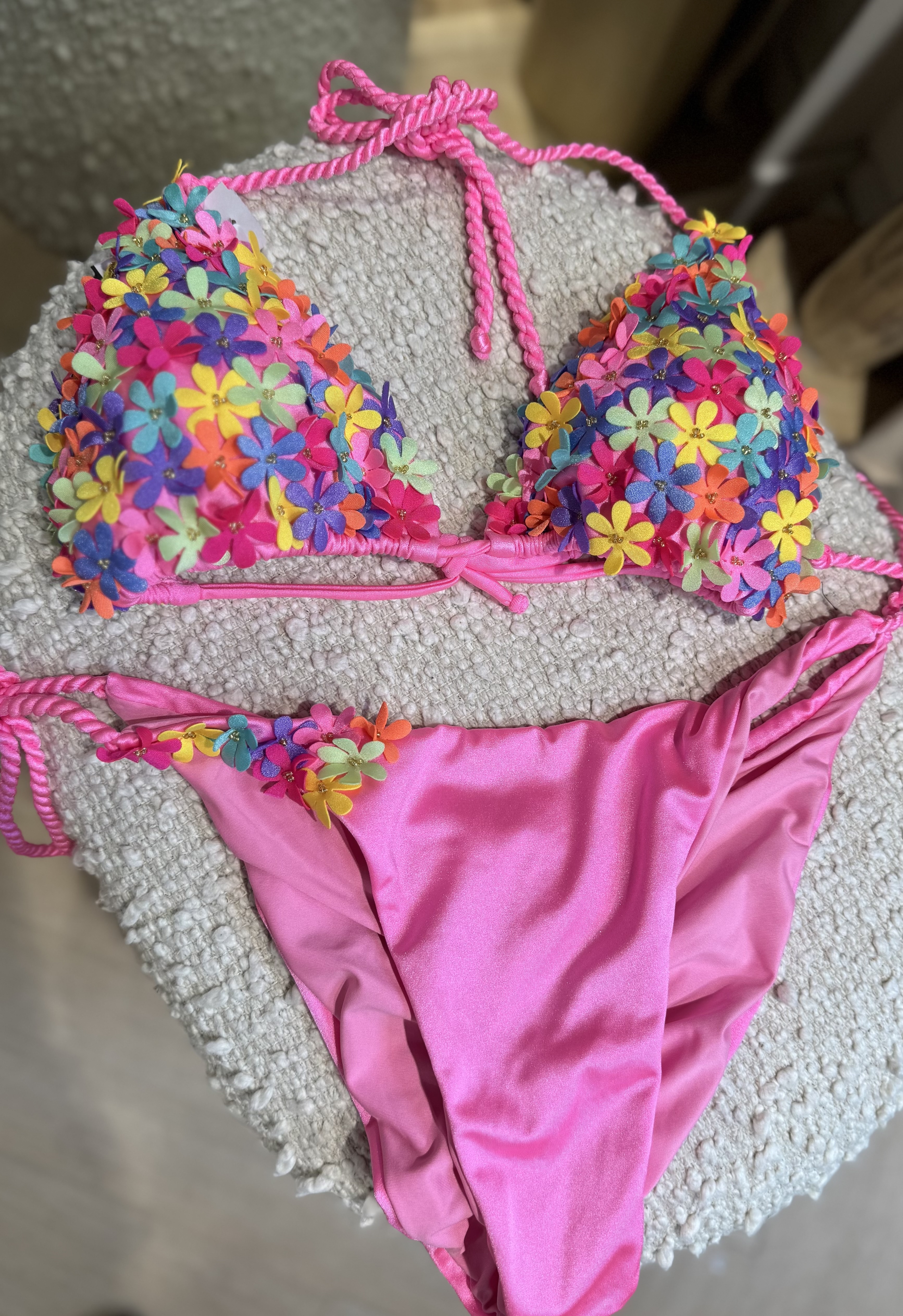 Bikini met bloemen detail Multi