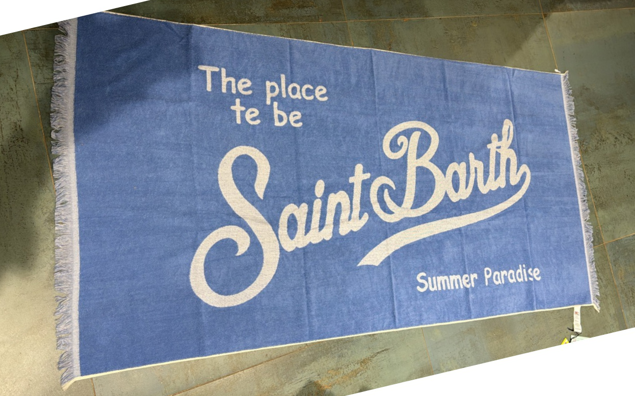Saint Barth handdoek licht blauw