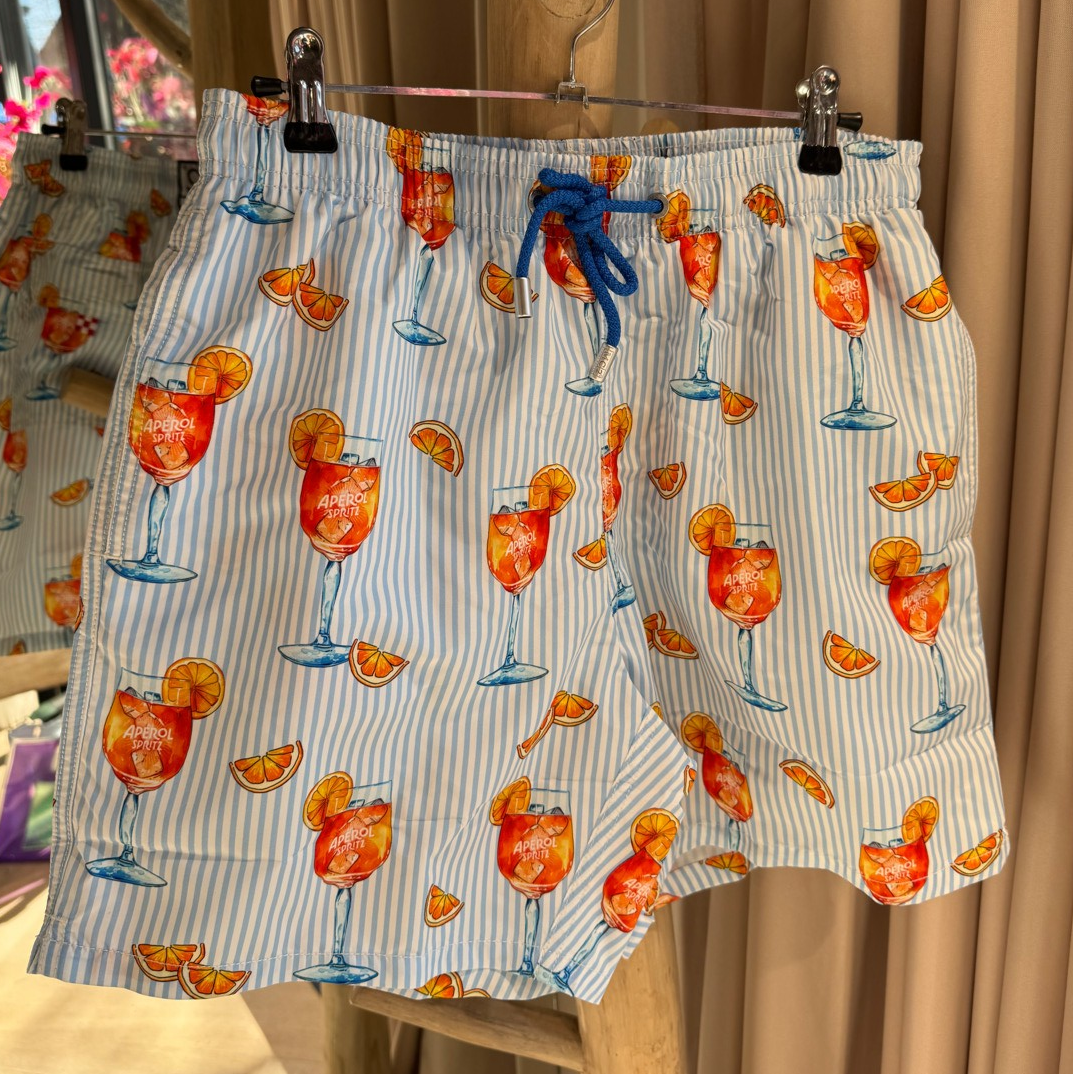 Saint Barth zwembroek Aperol Spritz