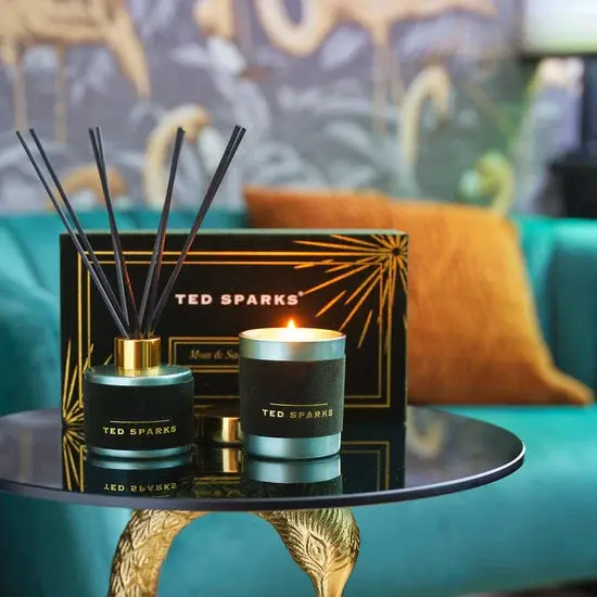 TED SPARKS - Candle & Diffuser Gift Set - Moss & Sandalwood