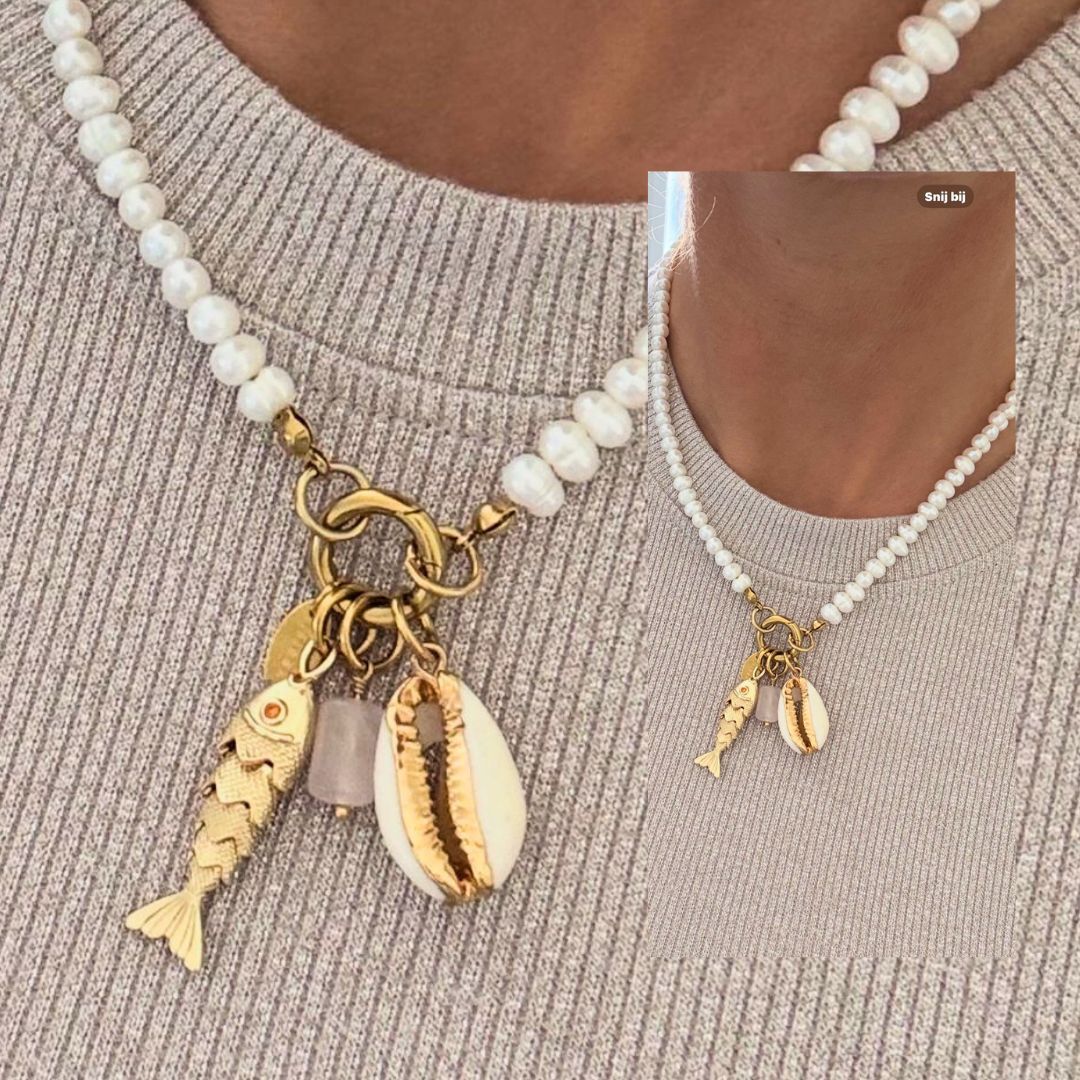 Label Six parelketting beach