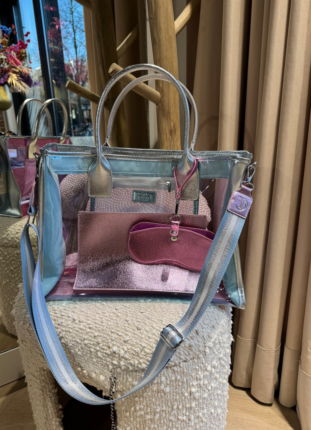 p5dutfdv Charm london see through shopper bag