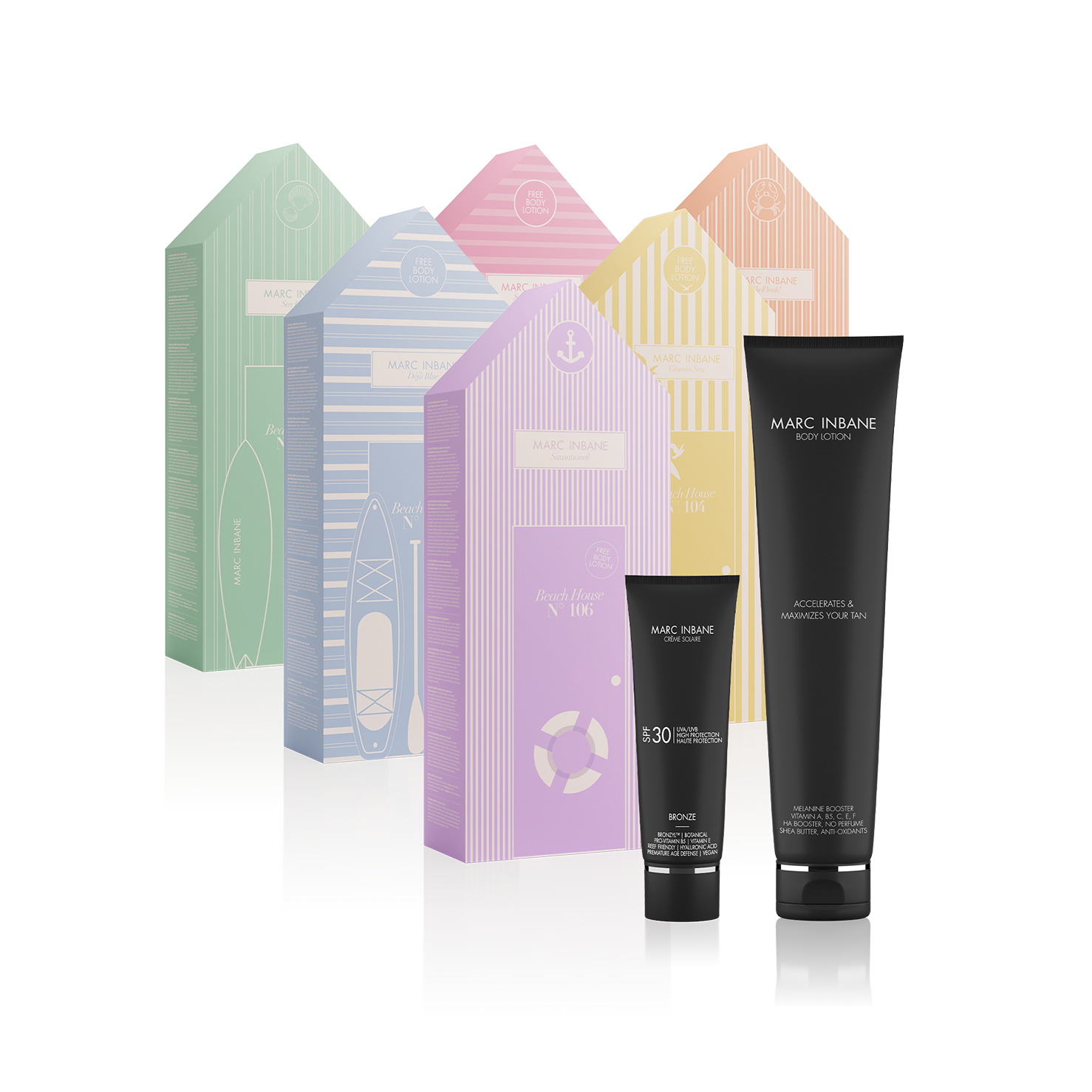 BEACHHOUSE_CREMEBRON Marc Inbane Crème Bronze SPF30 50ml + gratis body lotion